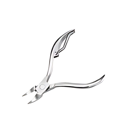 Cortador de cutícula Flower Secret de 10 cm, acero inoxidable, diseño elegante y ergonómico, ideal para un cuidado profesional de uñas.-1-2-1