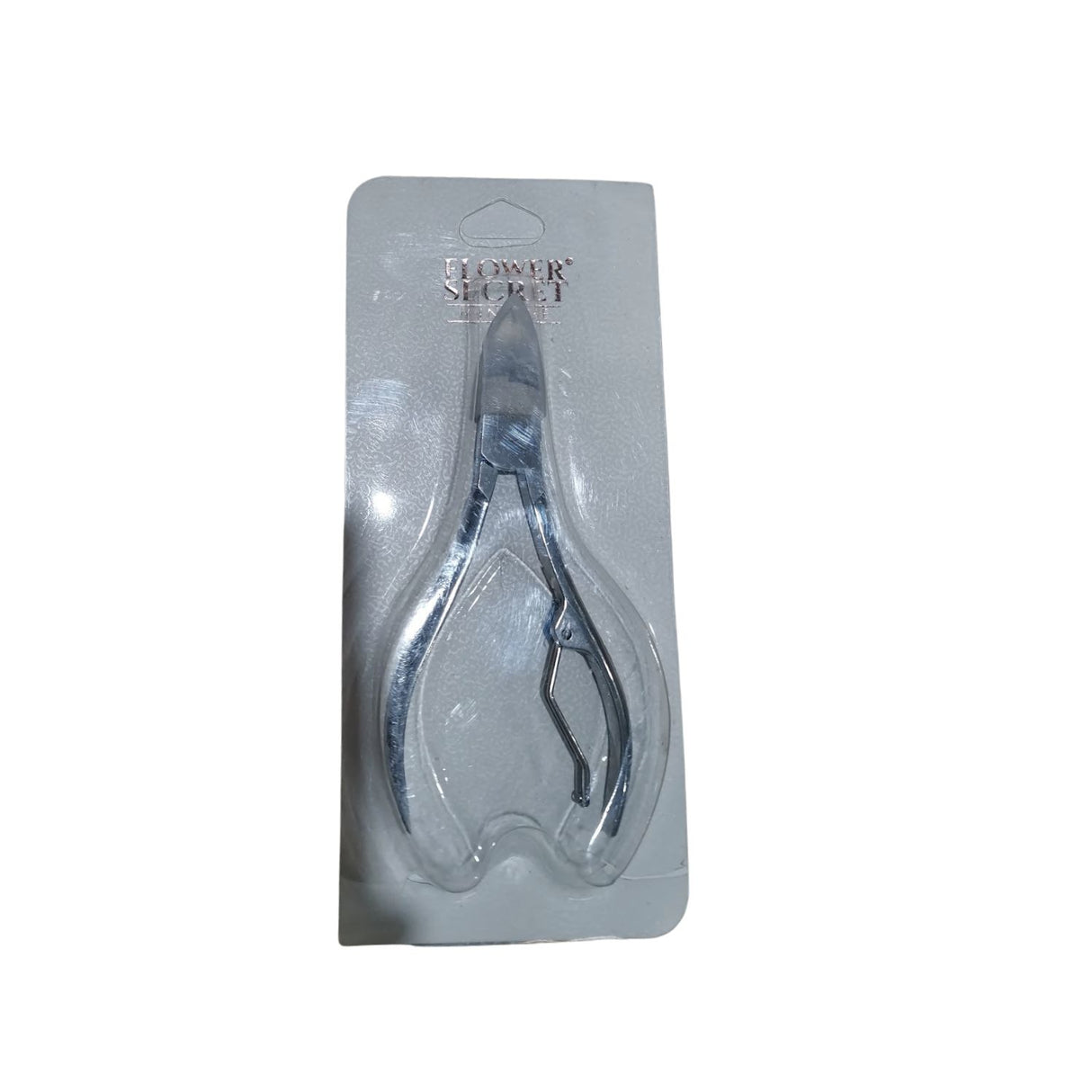 Cortador de cutícula Flower Secret de 10 cm, acero inoxidable, diseño elegante y ergonómico, ideal para un cuidado profesional de uñas.-1-3-1
