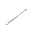 Varilla empuja cutícula de 12 cm en acero inoxidable gris, ergonómica y biselada, ideal para manicura profesional y cuidado de uñas.-1-1-1