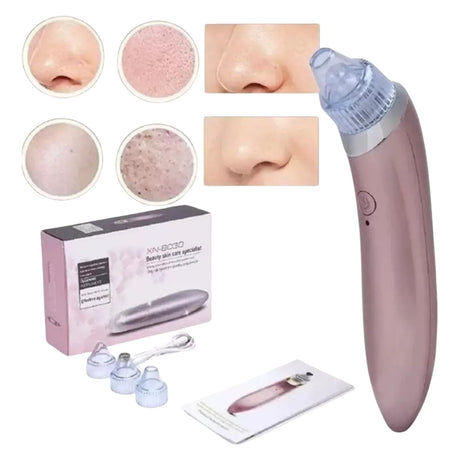 Extractor de Imperfecciones Faciales Bomba Vacío rosa, 18 cm, plástico ABS médico, elimina puntos negros sin irritar la piel. Ideal para uso diario.-1-2-1