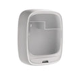 Comestiquero montable blanco de plástico resistente, ideal para organizar cosméticos y accesorios en baño o dormitorio.-1-1-1
