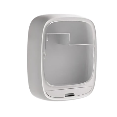Comestiquero montable blanco de plástico resistente, ideal para organizar cosméticos y accesorios en baño o dormitorio.-1-1-1