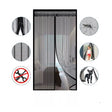Malla ventana magnética blanca de 210 cm, resistente y fácil de instalar, bloquea moscas mientras permite ventilación.-1-1-1