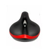 Sillín de bicicleta ergonómico negro de 24 cm, acolchado suave y resistente al agua, ideal para mayor comodidad en recorridos largos.-1