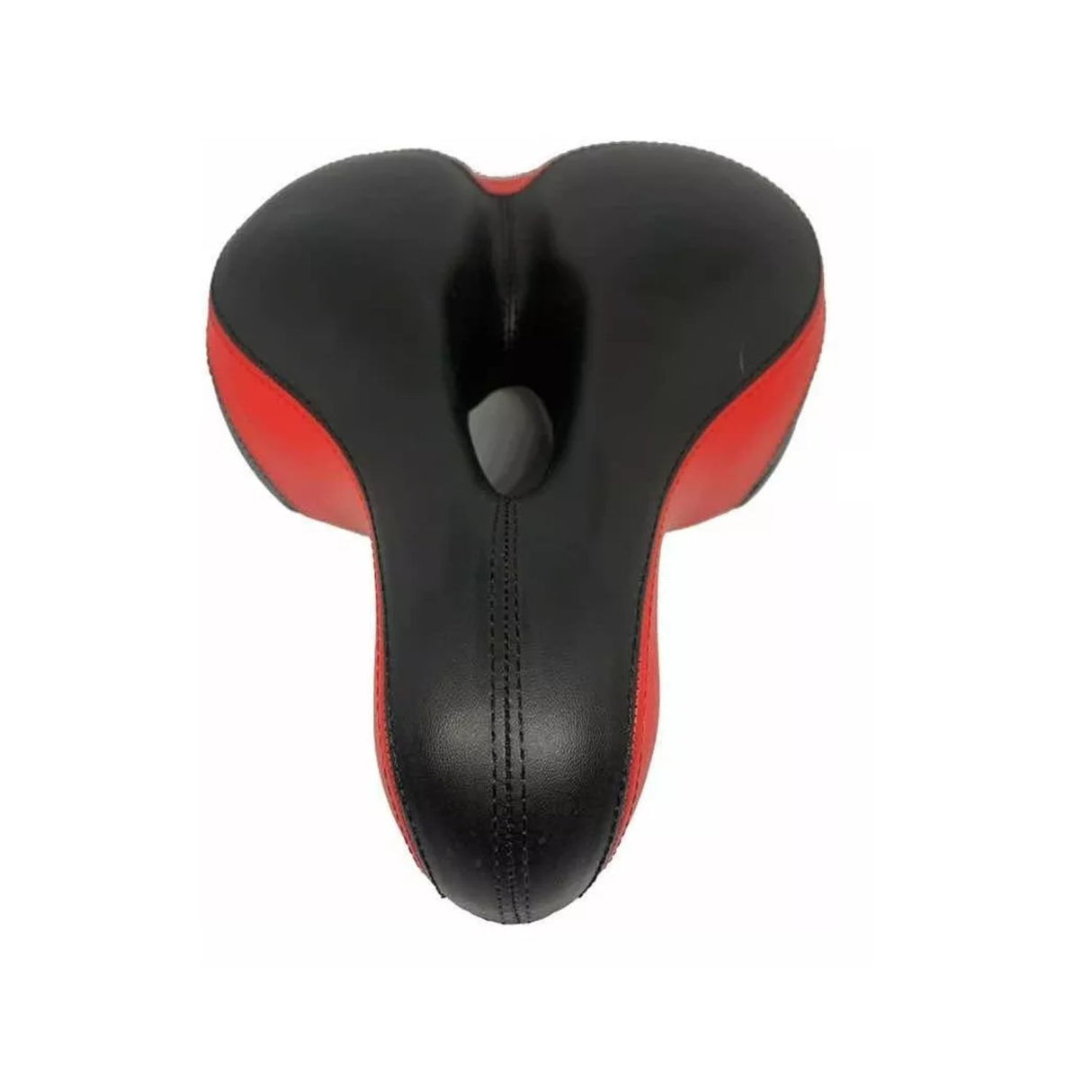 Sillín de bicicleta ergonómico negro de 24 cm, acolchado suave y resistente al agua, ideal para mayor comodidad en recorridos largos.-2