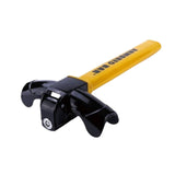 Traba volante amarilla de 36 cm, metálica y resistente, ideal para prevenir robos en vehículos. Diseño ergonómico y fácil de usar.-2