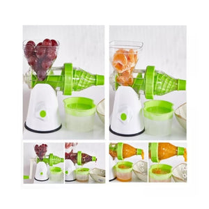 Juguera manual verde de 35 cm, ergonómica y robusta, ideal para exprimir frutas frescas. Fácil de limpiar y almacenar.-1-3-1