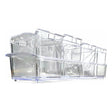 Especiero acrílico transparente de 4 compartimientos, 24 cm, con tapa hermética para mantener especias frescas y organizadas en la cocina.-1-1-1