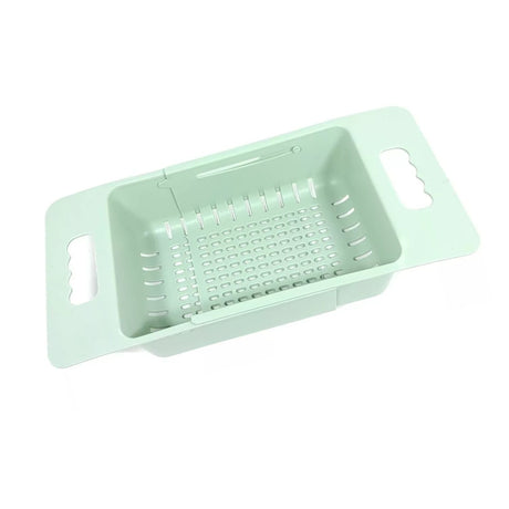 Escurridor de cocina verde de 48 cm, plástico resistente, ideal para drenar verduras y pastas, diseño ergonómico y fácil de limpiar.-1-1-1