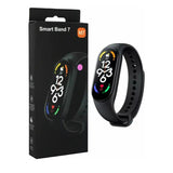Smart Band 7 azul, fitness tracker de silicona con pantalla táctil, monitoreo de salud y resistencia al agua, ideal para actividades deportivas.-3