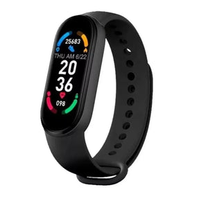 Smart Band 6 rosa, pulsera fitness con pantalla AMOLED, monitoreo de salud, resistente al agua IP68 y batería de 14 días.-1