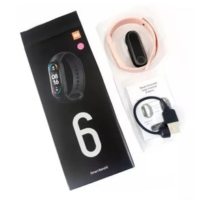 Smart Band 6 rosa, pulsera fitness con pantalla AMOLED, monitoreo de salud, resistente al agua IP68 y batería de 14 días.-1-3-1