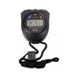 Reloj deportivo cronómetro de 8 cm, negro con detalles en azul, resistente al agua y golpes, ideal para entrenamientos fitness.-1-1-1