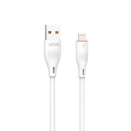 Cable Lightning blanco de 1 metro, nylon trenzado, carga rápida y transferencia de datos para dispositivos Apple. Ideal para uso diario.-1