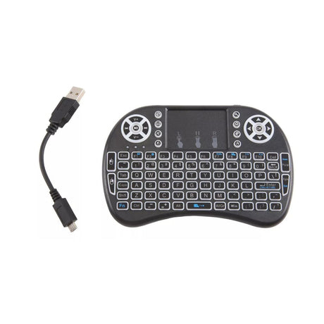 Mini Teclado Táctil negro de 9 cm, compacto y resistente, ideal para laptops y tablets. Superficie fácil de limpiar y antideslizante.-2