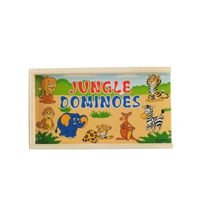 Juego Didáctico de Dominó Jungla de Madera de 28 Piezas