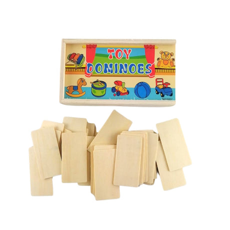 Juego Didáctico de Dominó Juguetes de Madera de 28 Piezas