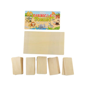 Juego Didáctico de Jungla Dominó de Madera de 28 Piezas