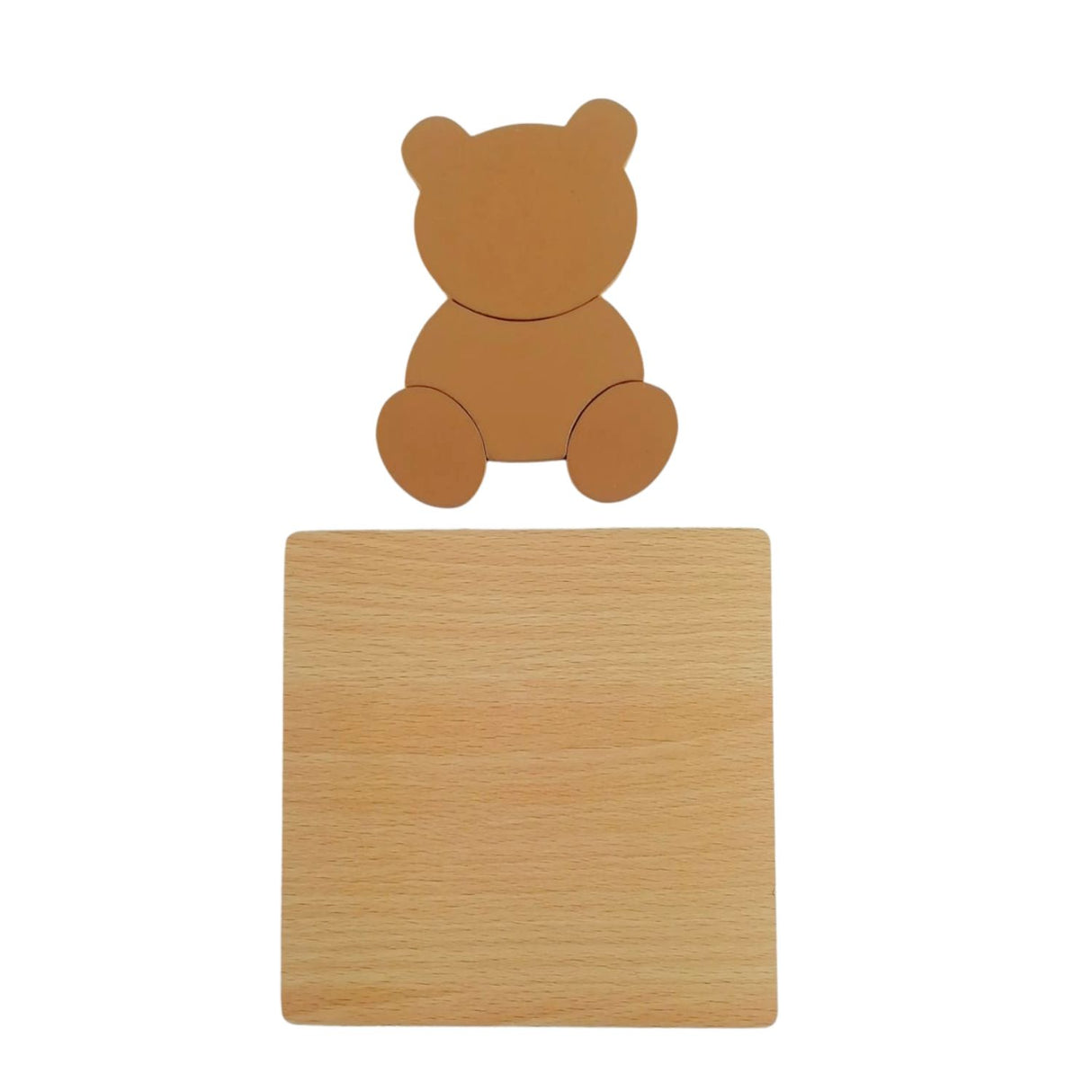 Puzzle de Madera Oso 15x15cm Para Niños de +3