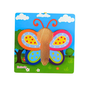 Puzzle de Madera Mariposa 15x15cm Para Niños de +3