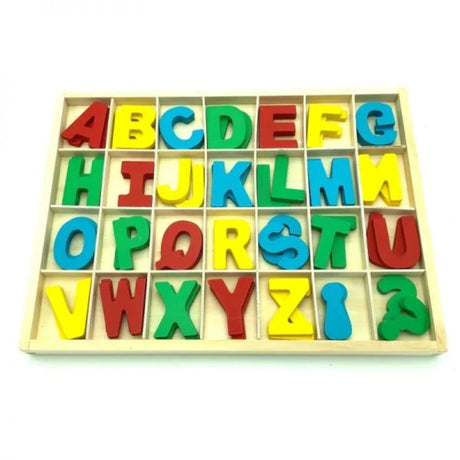 Set de Letras del Abecedario de Madera para Niños de 3+ Años. Fomenta el aprendizaje y la creatividad. ¡Compra ahora y diviértete enseñando!-1-1-1-1-1