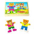Juego de Puzzle de Osos de Madera para Niños de 3+ Años. Fomenta la creatividad y habilidades motoras. ¡Compra ahora y diviértete aprendiendo!-1-1-1-1-1