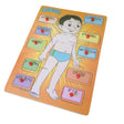 Tabla de Encaje Madera con las Partes del Cuerpo para Niños. Fomenta el aprendizaje y la motricidad. ¡Descúbrelo ahora y divierte a tus pequeños!-1-1-1-1-1
