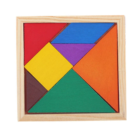 Tangrama Pequeño de Madera de Colores Para Niños de 11x11 cm. Fomenta la creatividad y el aprendizaje. ¡Descúbrelo ahora y diviértete!-1-1-1-1-1