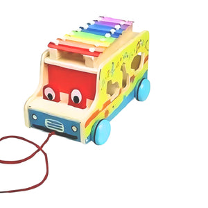 Tren de Encaje con Xilófono de Madera de 25 cm Para Niños. Fomenta la creatividad y el aprendizaje. ¡Compra ahora y diviértete educando!-1-3-1-1-1