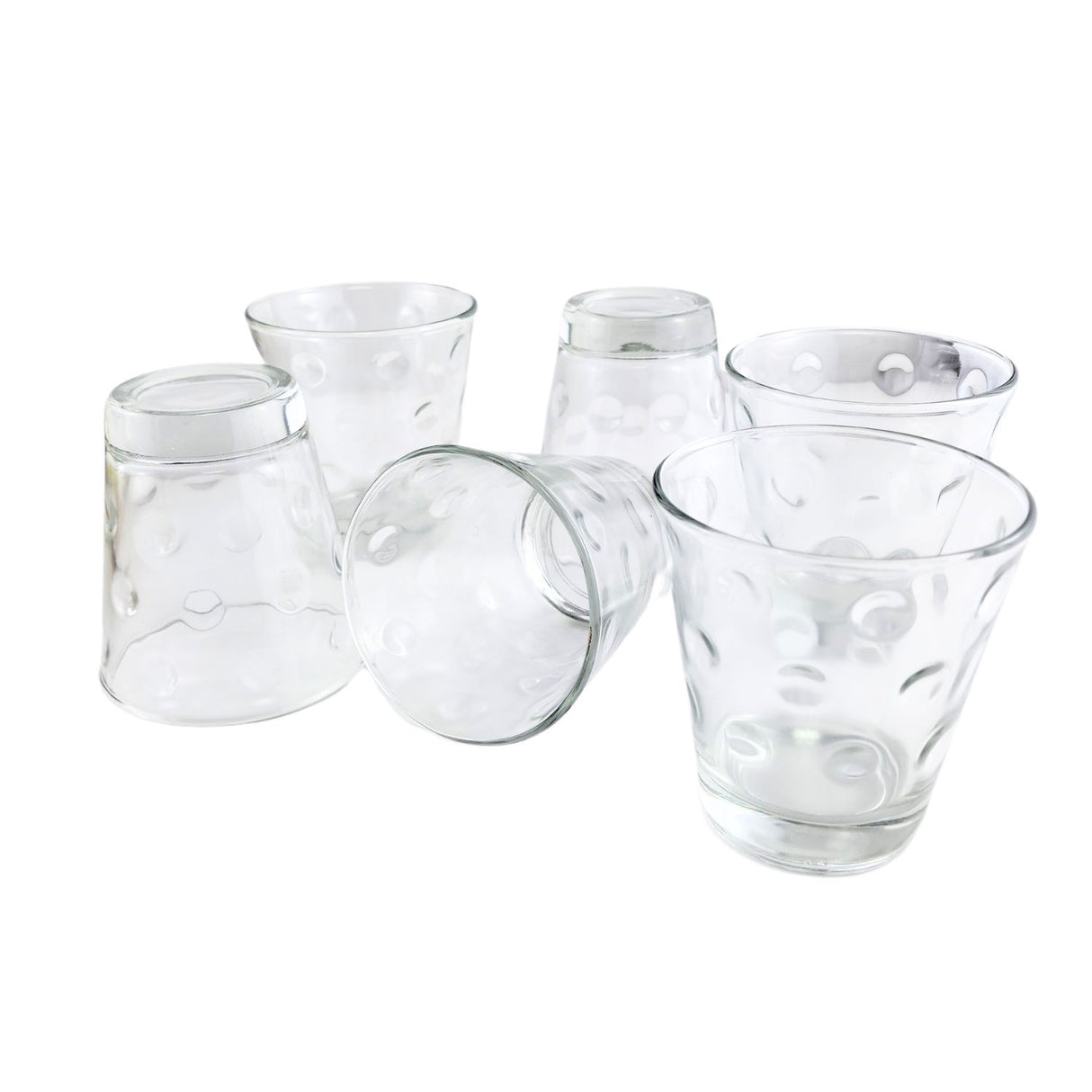Set 6 Vasos Modelo Circus Rocks 350mL Vidrio Para Tragos