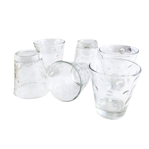 Set 6 Vasos Modelo Circus Rocks 350mL Vidrio Para Tragos