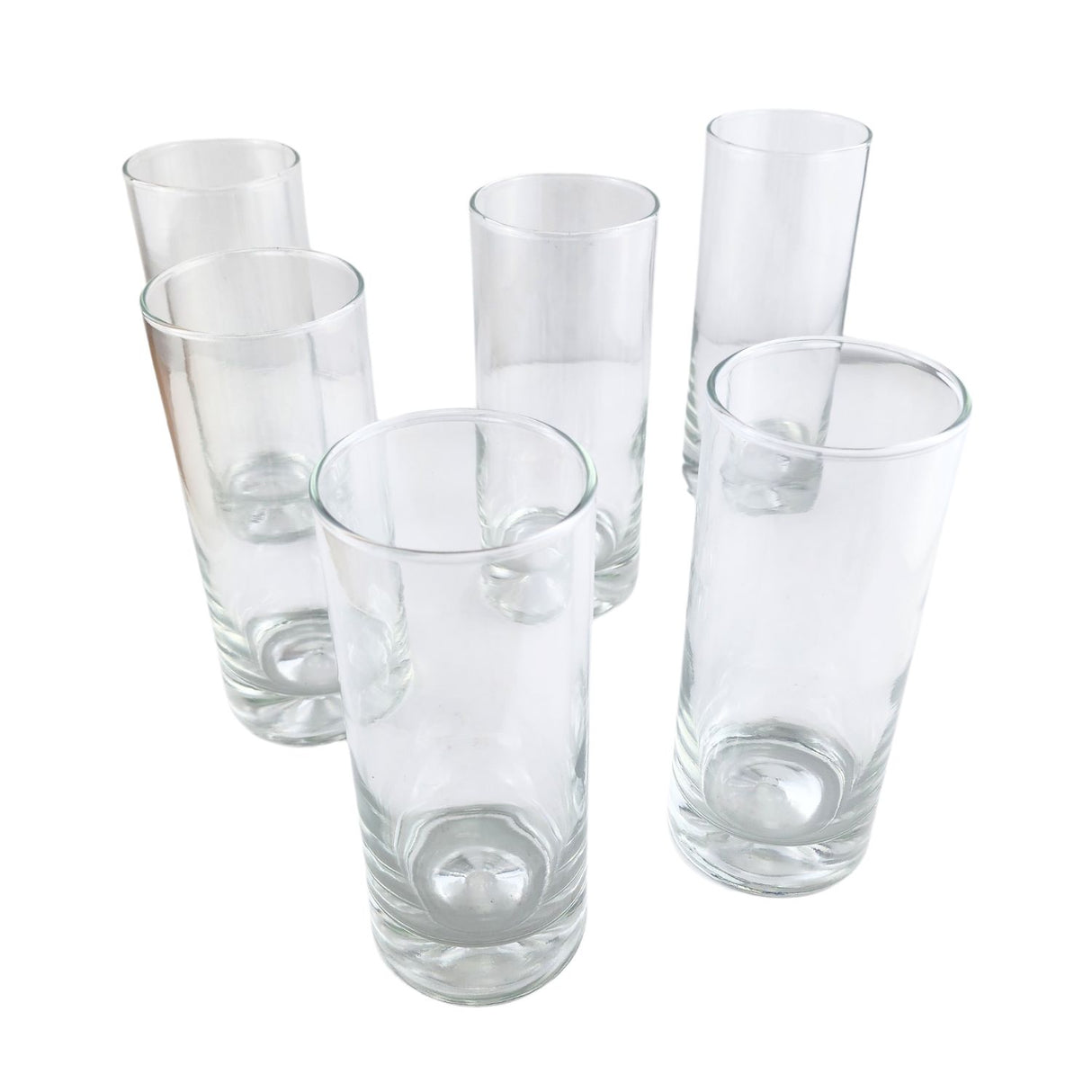 Set 6 Vasos Altos Modelo Manhatan de 450mL Agua Tragos Jugos