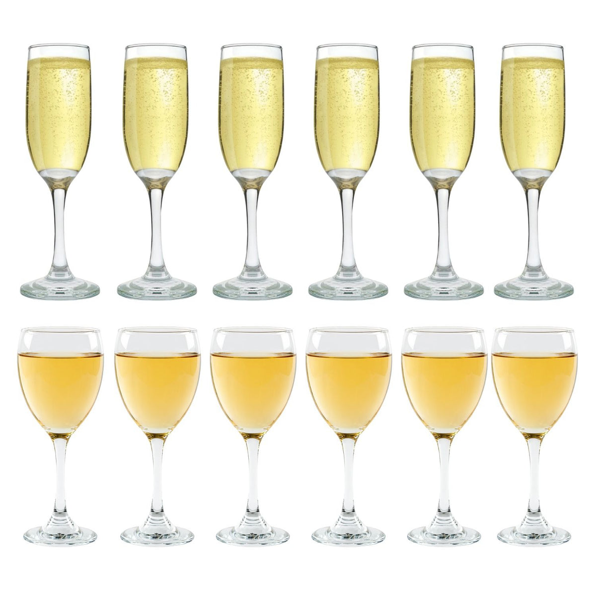 Set de 12 Copas Vino Champagne Versalles Cristar