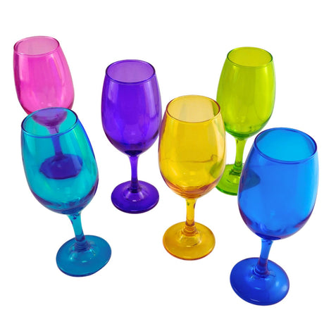 Set 6 Copas Vino Rioja Full Color 386mL Fiesta Celebracion