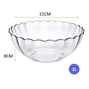 Bowl Bella Vidrio Templado Transparente 2 litros Marinex