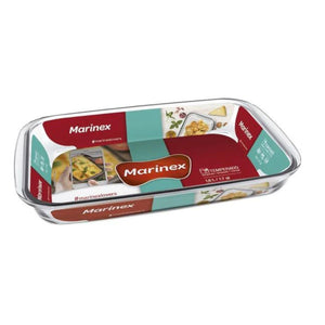 Fuente Asadera Rectangular Marinex 1600mL Horno Microondas