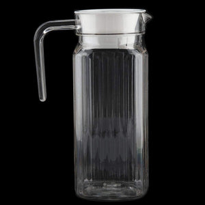 Jarra Vidrio Modelo Rivoli Allegra 1100mL Tapa Blanca Jugos Refrescante