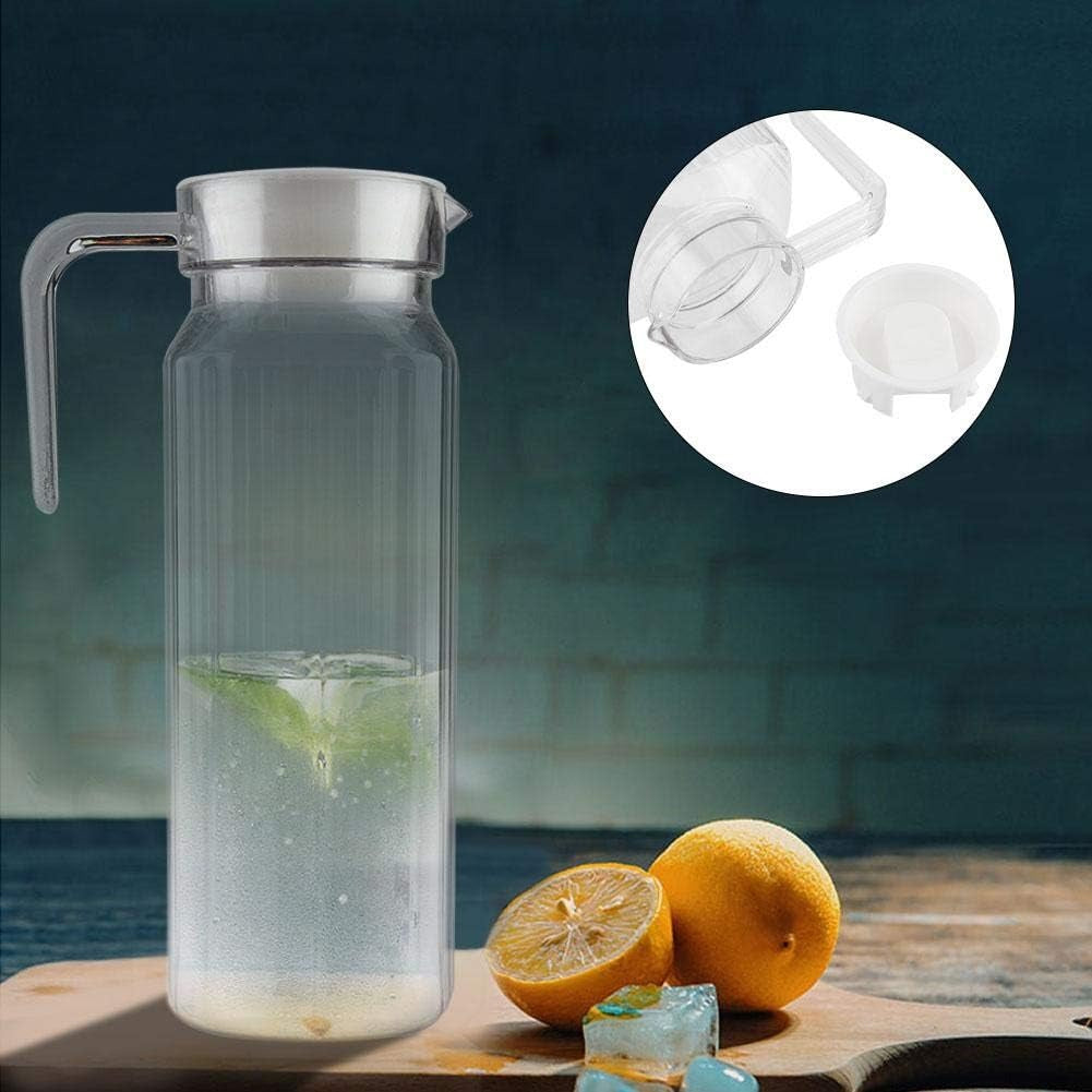 Jarra Vidrio Modelo Rivoli Allegra 1100mL Tapa Blanca Jugos Refrescante