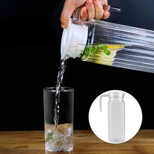 Jarra Vidrio Modelo Rivoli Allegra 1100mL Tapa Blanca Jugos Refrescante