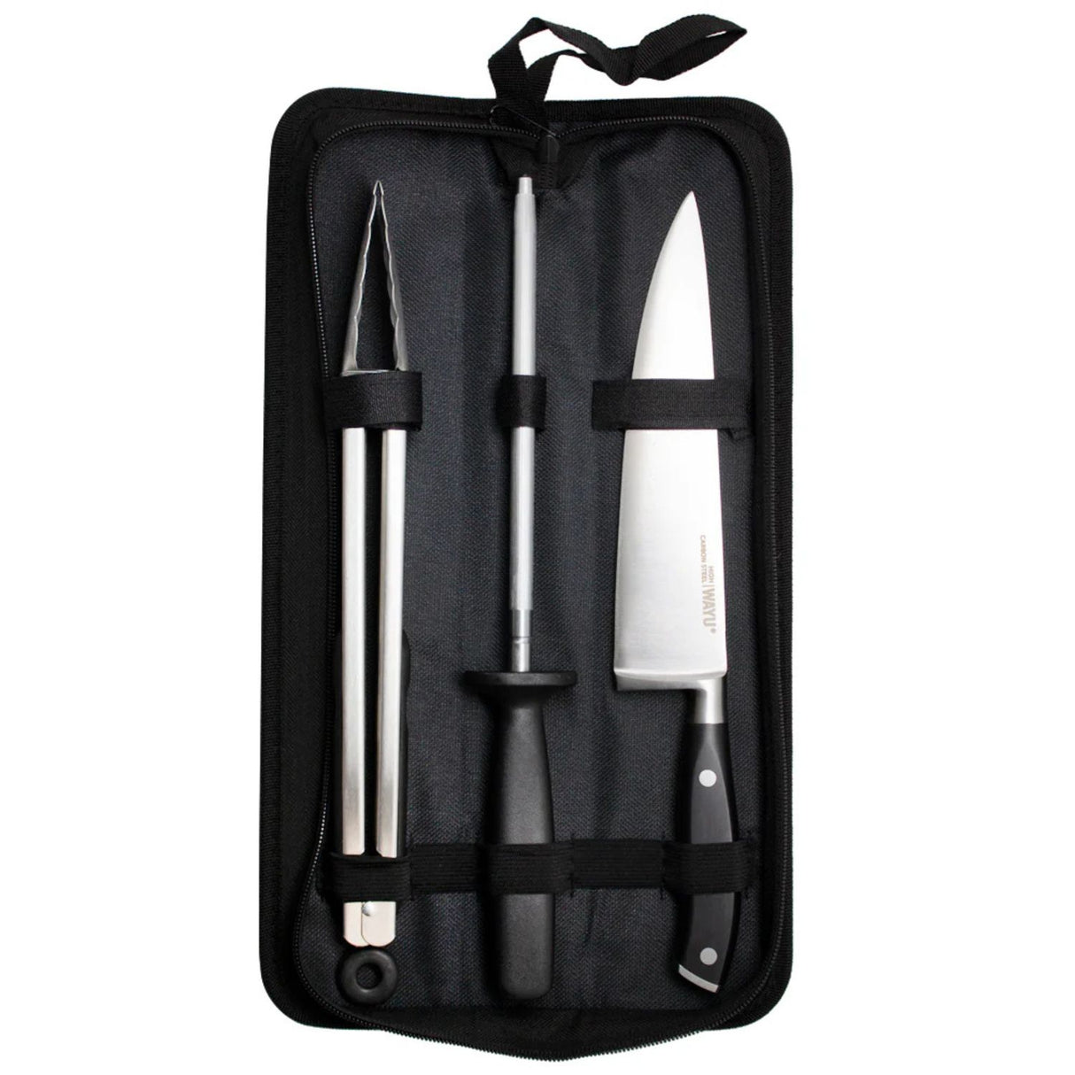 Set Parrillero Wayu 3 Piezas Con Funda Quincho BBQ Parrilla