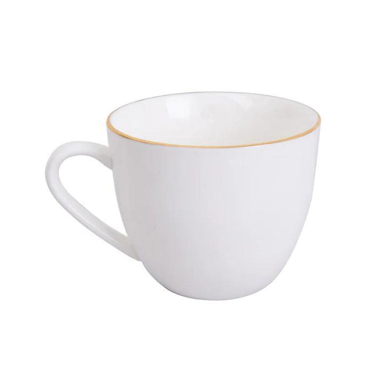 Taza de Te 260ml Royal Borde Dorado Menaje Cocina Hogar