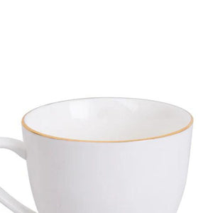 Taza de Te 260ml Royal Borde Dorado Menaje Cocina Hogar