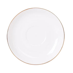 Set 4 Platillos Royal 15cm Borde Dorado Menaje Cocina Hogar