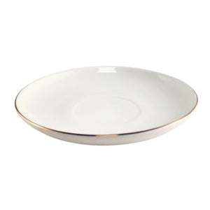 Set 6 Platillos Royal 15cm Borde Dorado Menaje Cocina Hogar
