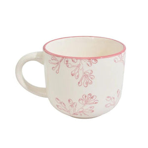 Taza de Te 350ml Diseño Borde Rose Menaje Cocina Hogar