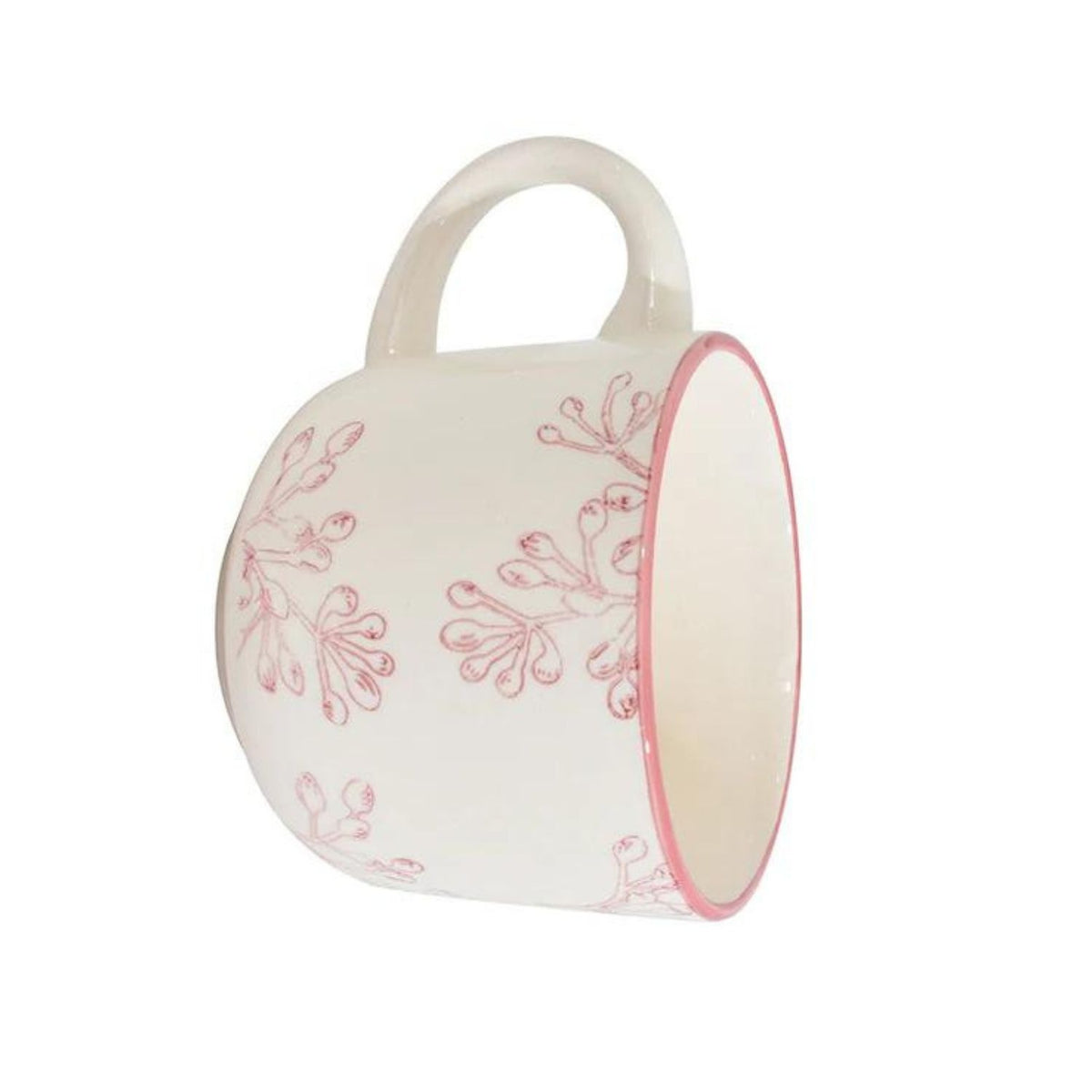Taza de Te 350ml Diseño Borde Rose Menaje Cocina Hogar