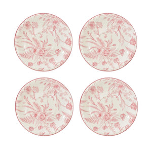 Set 4 Platillos Diseño Rose Royal 15cm Menaje Cocina