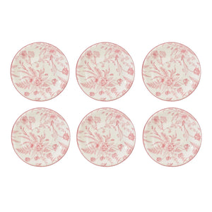 Set 6 Tazas con Platillos Royal 260mL 15cm Diseño Rose Cocina
