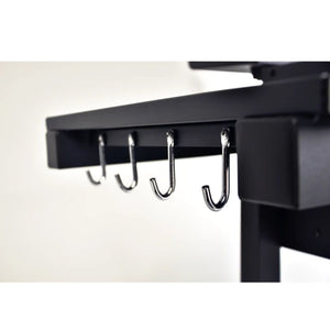 Parrilla con Spiedo Wayu a Carbon Ruedas BBQ Grill Asados