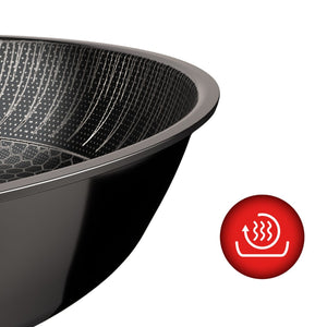 Sarten Wok Honeycomb 30cm Antiadherente Acero Wens